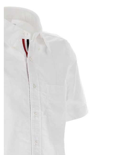 Thom Browne White 'Button Down' Shirt for men