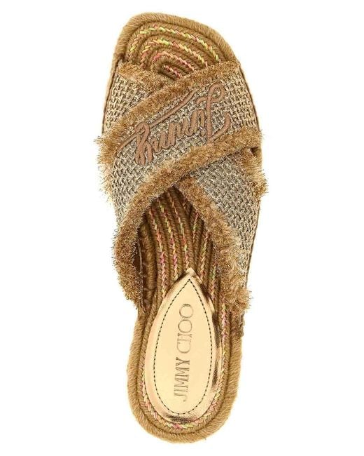 Jimmy Choo Metallic Aciel Sandals