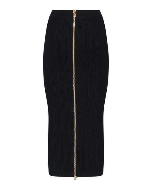 Gonna Midi di Balmain in Black