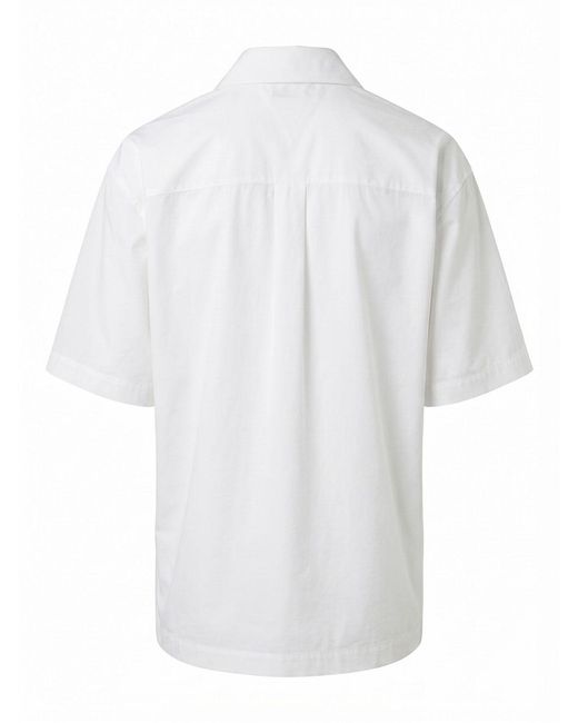 Bottega Veneta White Cotton Short Sleeve Shirt for men