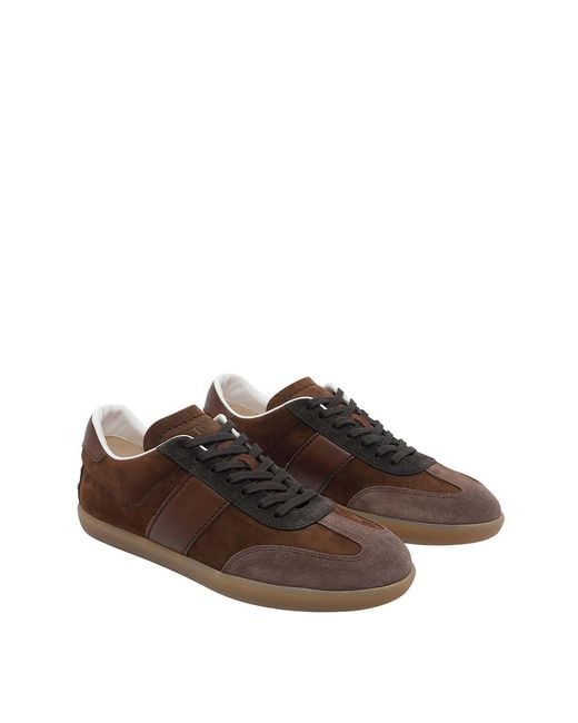 Tod's Brown Tods Tabs Sneakers for men