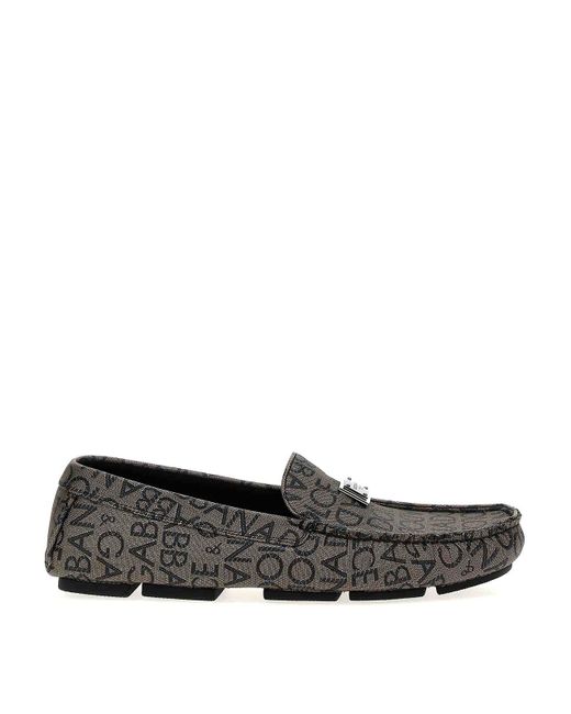 Dolce & Gabbana Gray Ariosto Loafers for men