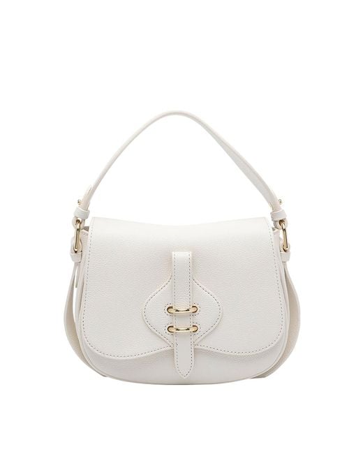 Coccinelle White Mavery Crossbody Bag