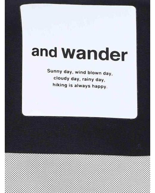And Wander Black 2.5 L Zip Jacket for men