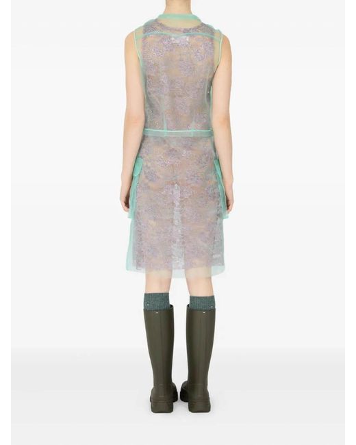 Maison Margiela Gray Layered Mini Dress