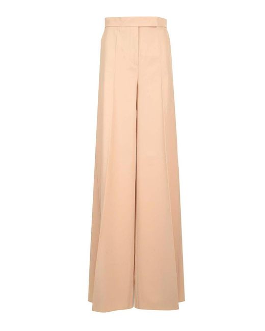 Max Mara Natural Ninfa Wide Leg Trousers