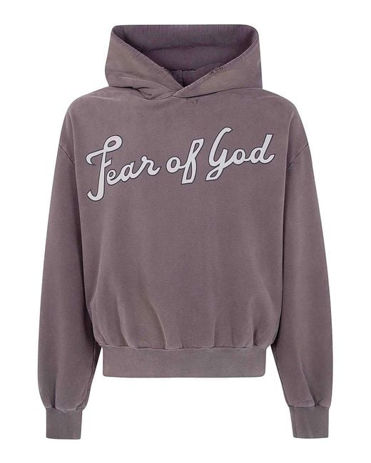 Fear Of God Gray 26 Classic Fit Half Raglan Hoodie for men