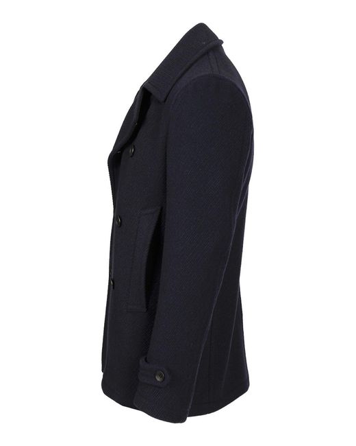 Tagliatore Blue Double-Breasted Jacket for men