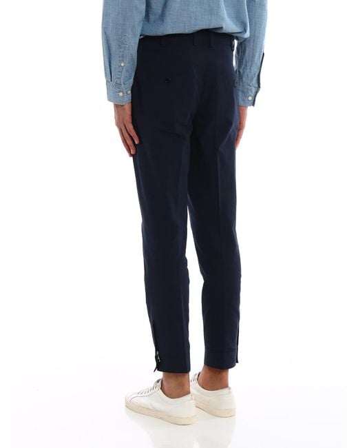 Neil Barrett Blue Skinny Fit Tapered Casual Trousers for men