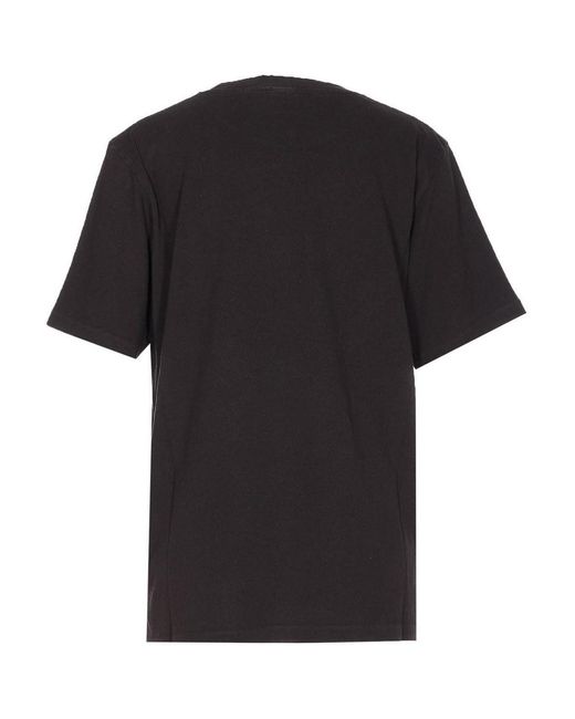 Chloé Black Fenicotteri Print And E Logo T-Shirt