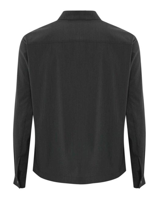 Herno Black Cotton Shirt Jacket for men