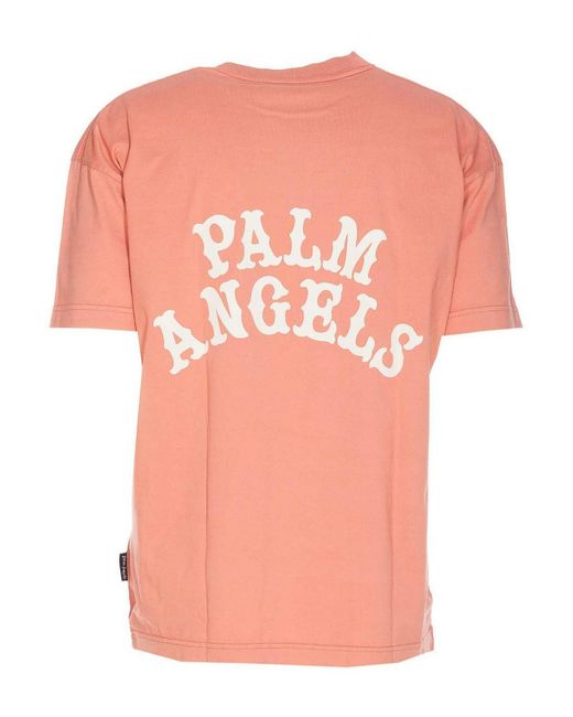 Palm Angels Pink Dice Game T-shirt for men