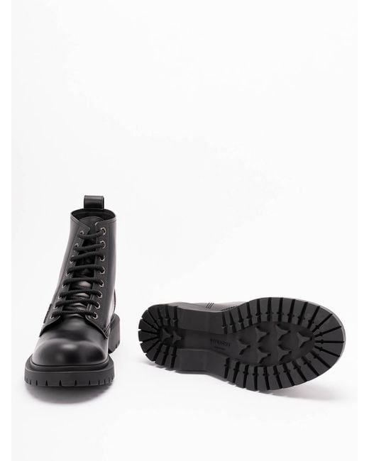Givenchy Black Lace Up Boots for men