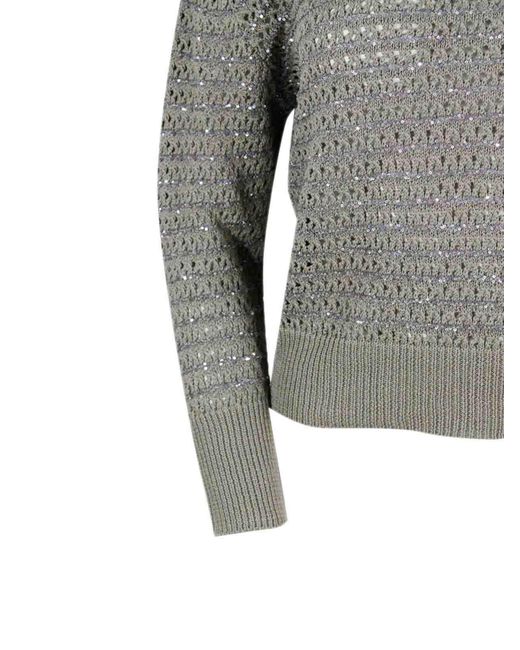 Fabiana Filippi Gray Sweaters
