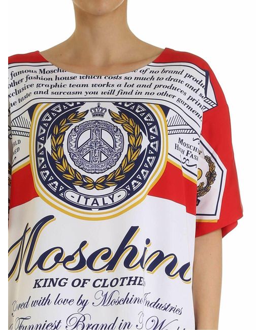 Moschino Red X Budweiser Dress