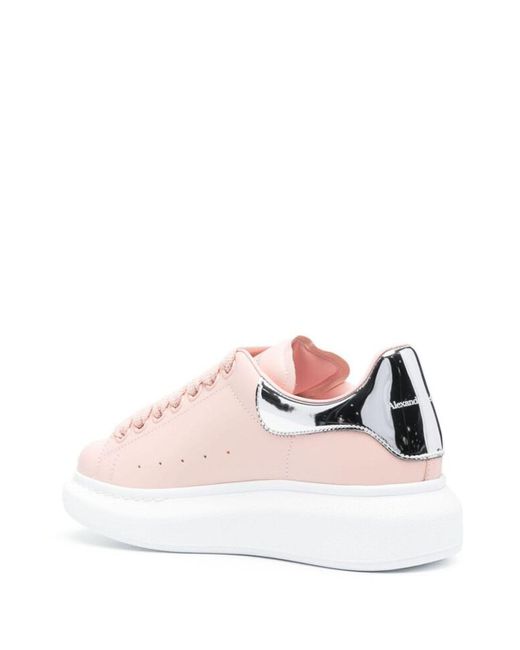 Alexander McQueen Pink Leather Sneakers