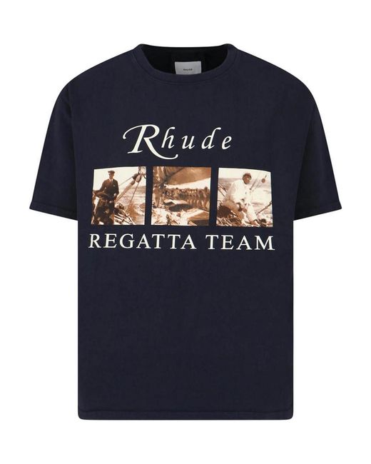 Rhude Blue T-Shirt for men