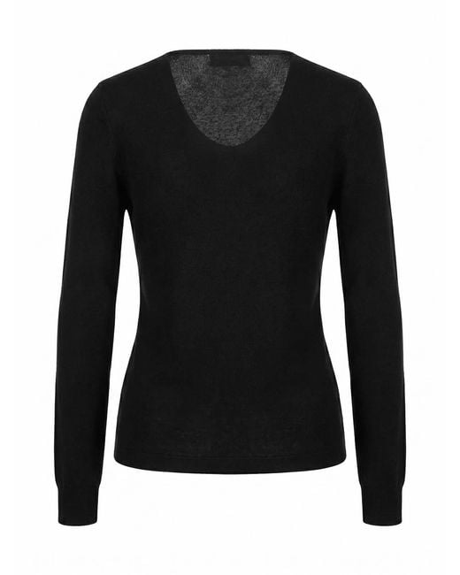 Malo Black V Neck Sweater