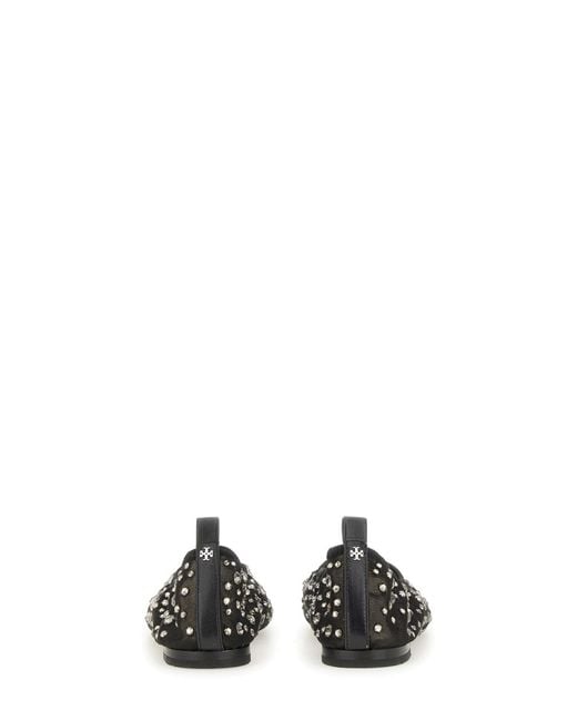 Tory Burch Black Ballerinas
