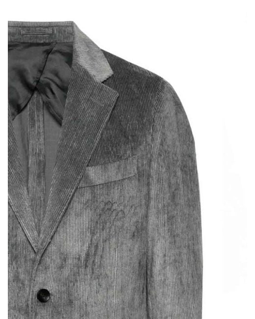 Lardini Gray Jacket Special Line Drop 7 Regular for men