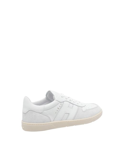 Hogan White Cool Basket Sneakers
