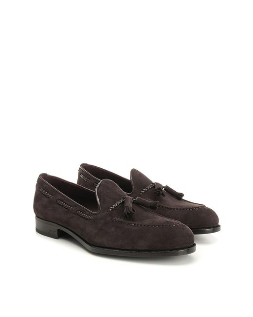 Lidfort Black Suede Loafer for men