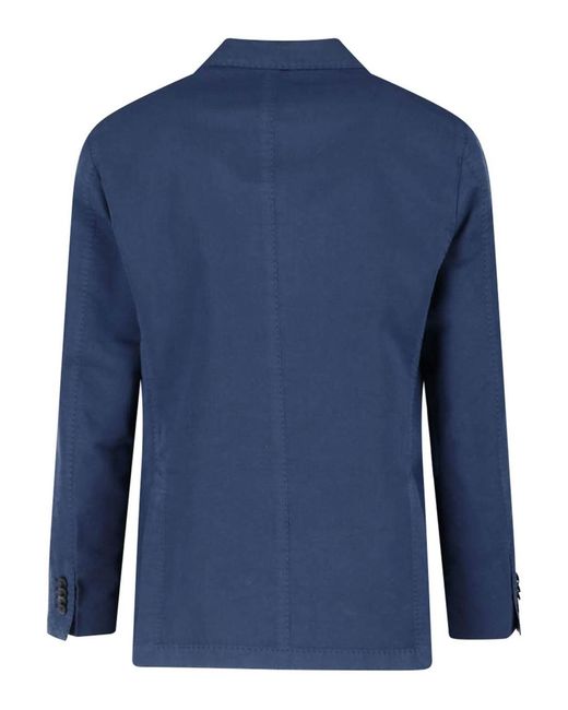 Boglioli Blue Double-Breasted Blazer for men