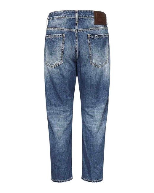 DSquared² Blue Fraded Wash Bro Jeans for men