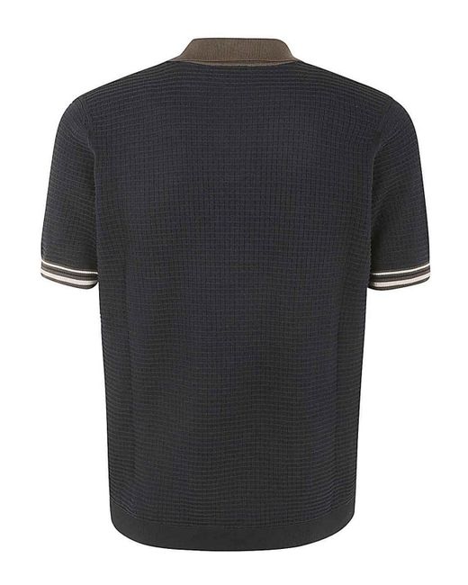 Drumohr Black 3/4 Sleeves Sweater for men