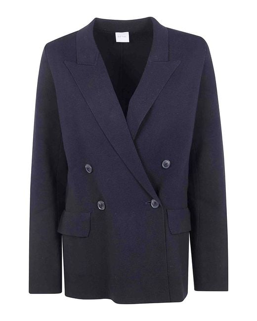 Paul Smith Blue Knitted Jacket
