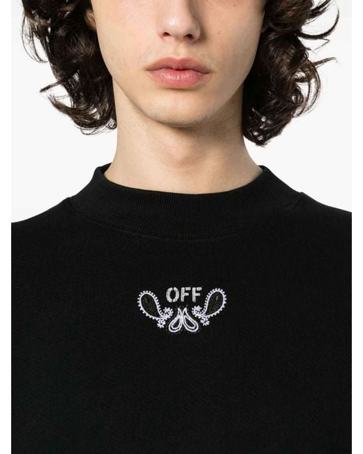 Off-White c/o Virgil Abloh Black Bandana Arrow Sweatshirt for men