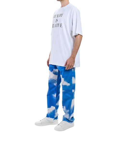 Moschino White Luxury Is Relative Over Tshit for men