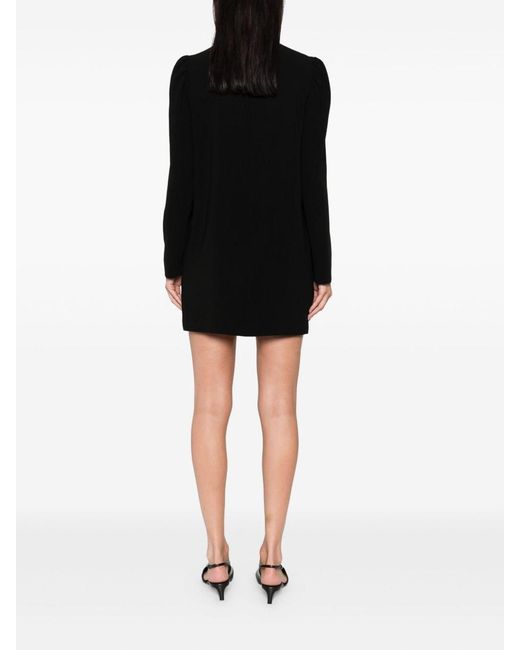 Max Mara Black High Neck Short Dress