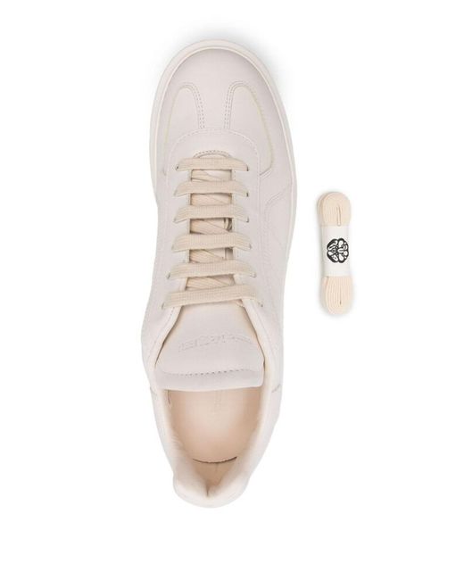 Alexander McQueen White Oversized Retro Sneakers for men