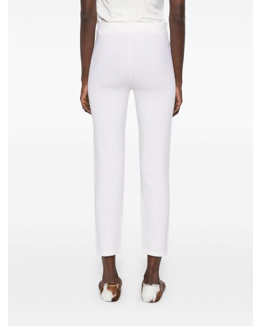 Max Mara White 'Larix' Knit Pants