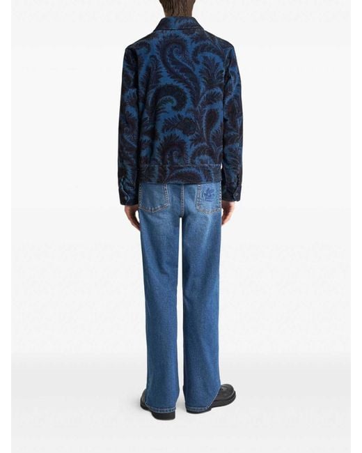 Etro Blue Outerwear for men
