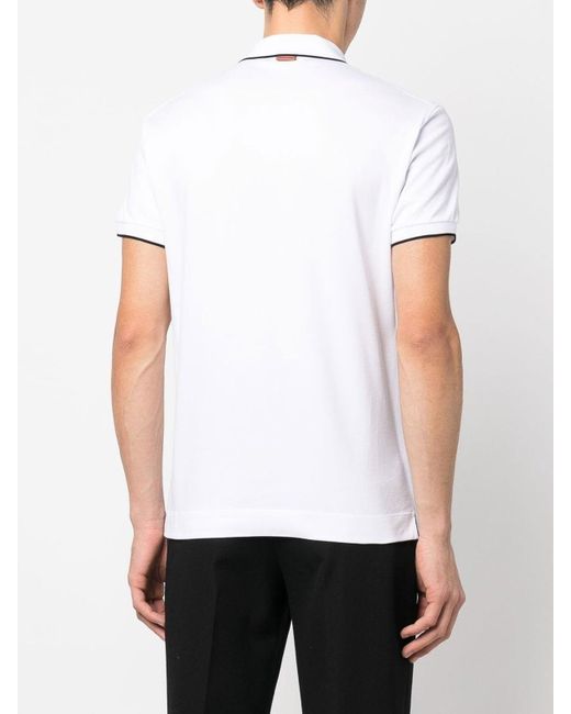 Zegna White Polo Shirt for men