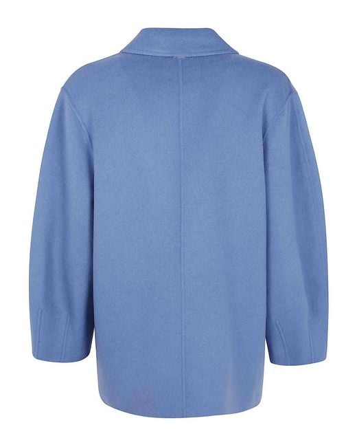 Twinset Blue Double Brested Peacoat