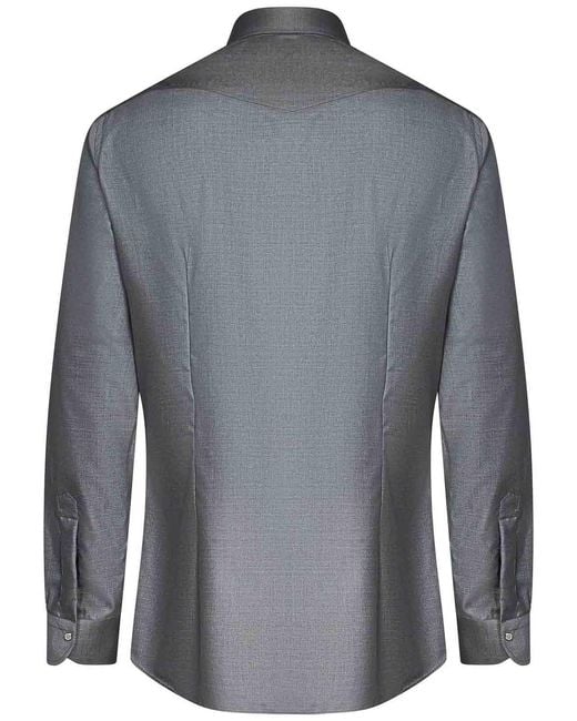 Franzese Collection Gray Model Western Shirt for men