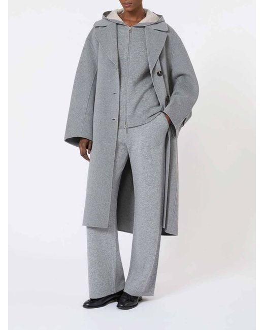 Max Mara Gray Smmpietra Drawstring Pants