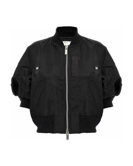 Sacai Black 4 Sleeve Bomber Jacket