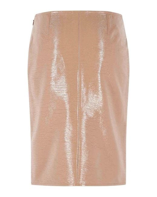 Courreges Natural Bronzer' Vinyl Skirt