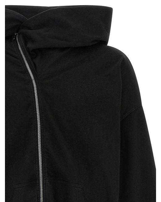 Rick Owens Black Mountain Hun Hoodie for men