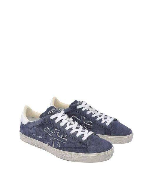 Premiata Blue Steven Sneakers for men