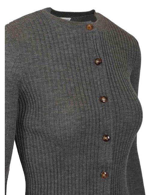 Burberry Gray Cashmere Cardigan