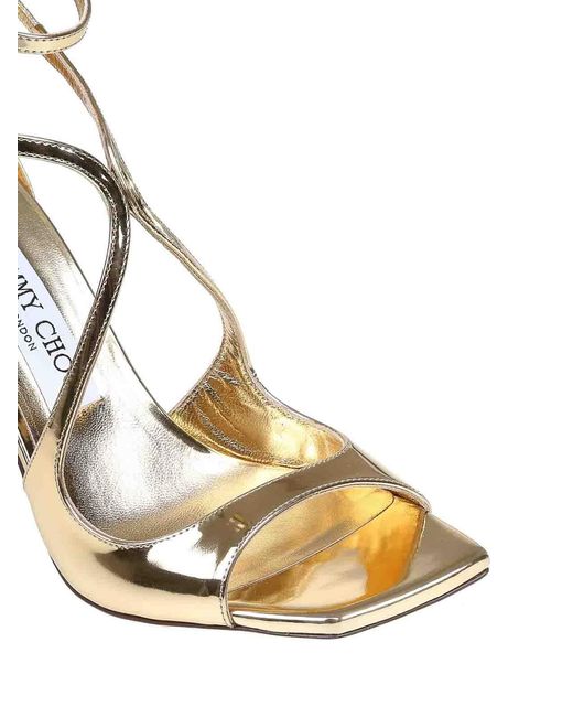 Jimmy Choo Metallic Azia 95 Sandal
