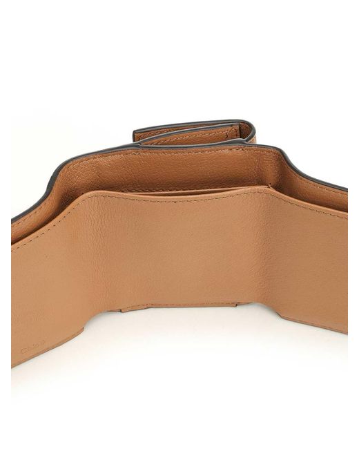 Chloé Natural Paddington Mini Trifold Wallet