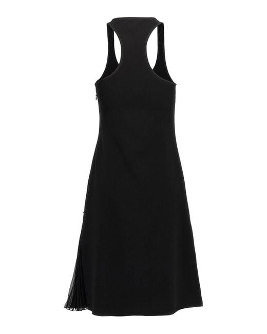 Courreges Black Infinty Pleats A-Line Dress