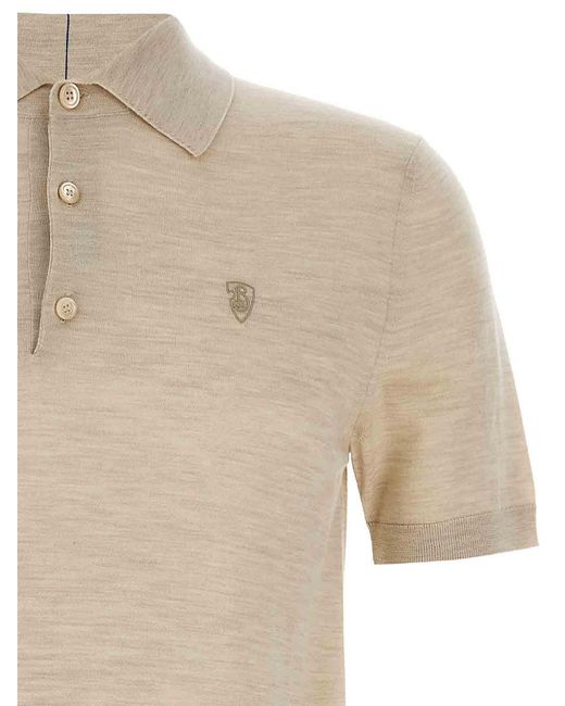 Burberry Natural Wool Polo Shirt for men