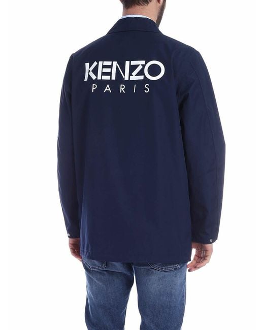 KENZO Blue Paris Jacket for men